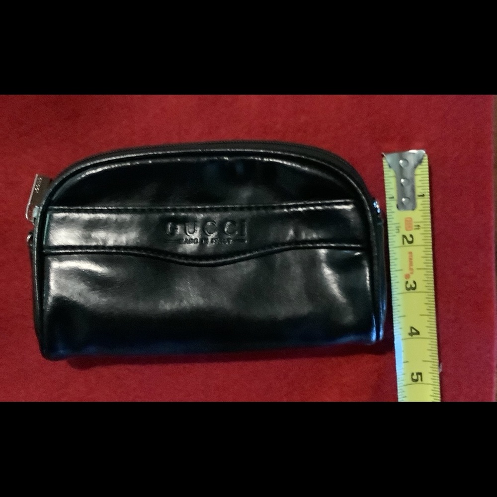 Authentic Gucci black leather cosmetic bag - Picture 6 of 6